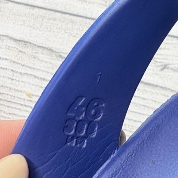 Birkenstock Men’s Honolulu Eva Navy Regular Flip Flop Thong Sandals Size 46 - Picture 6 of 6